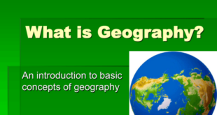 Pengertian geografi menurut