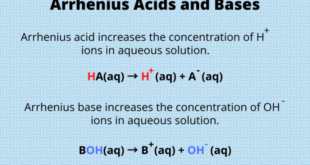 Pengertian asam dan basa menurut arrhenius