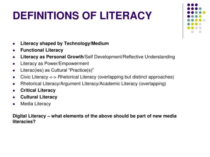 Pengertian literasi menurut para ahli