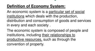 Pengertian sistem ekonomi menurut para ahli