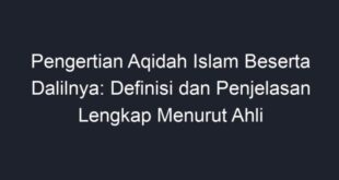 Pengertian aqidah menurut para ulama