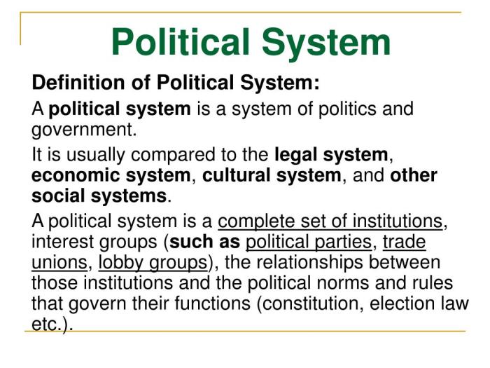 Pengertian sistem politik menurut para ahli